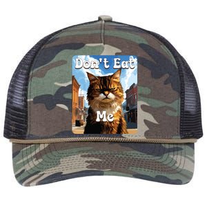 Sad Cat Resistance DonT Eat Me Advocacy Retro Rope Trucker Hat Cap