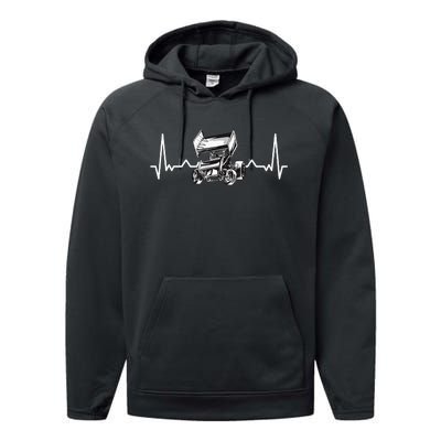 Sprint Car Racing Performance Fleece Hoodie