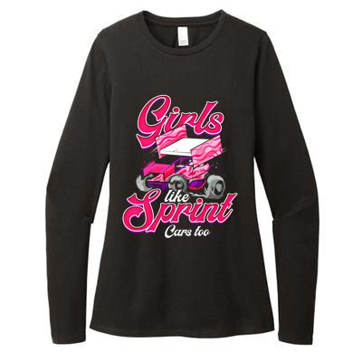 Sprint Car Racing Motorsports Dirt Track Cars Gift Womens CVC Long Sleeve Shirt