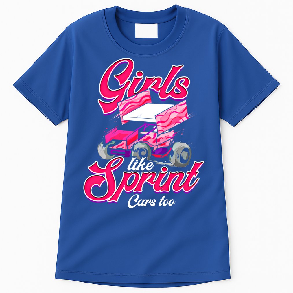 Sprint Car Racing Motorsports Dirt Track Cars Gift Tall T-Shirt