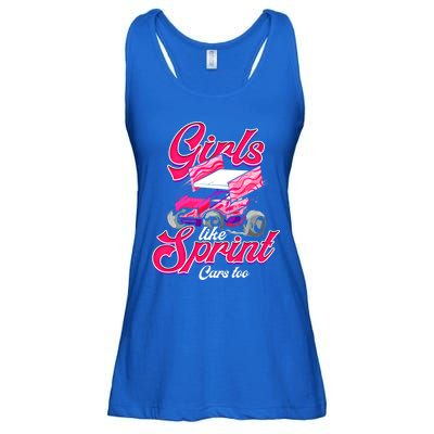 Sprint Car Racing Motorsports Dirt Track Cars Gift Ladies Essential Flowy Tank