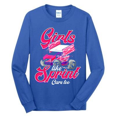 Sprint Car Racing Motorsports Dirt Track Cars Gift Tall Long Sleeve T-Shirt