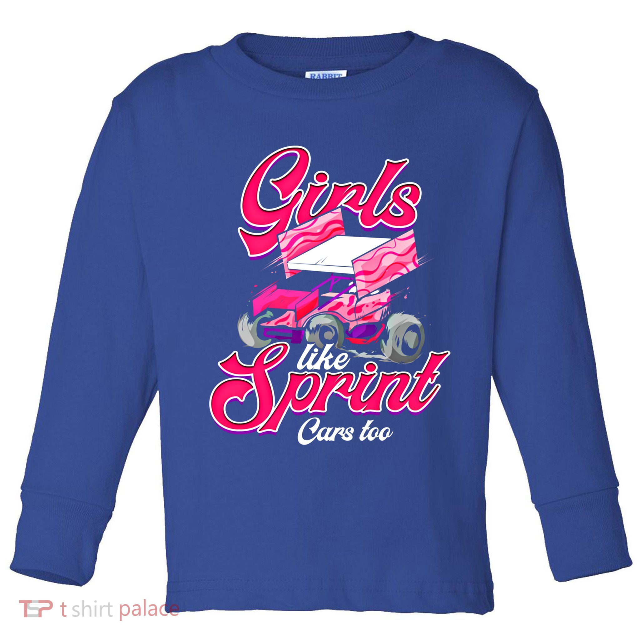 Sprint Car Racing Motorsports Dirt Track Cars Gift Toddler Long Sleeve Shirt
