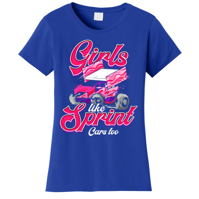 Sprint Car Racing Motorsports Dirt Track Cars Gift Women's T-Shirt