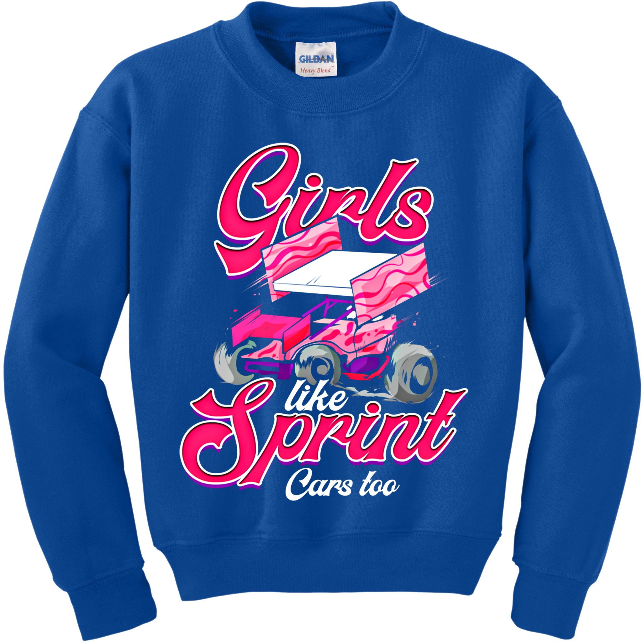 Sprint Car Racing Motorsports Dirt Track Cars Gift Kids Sweatshirt