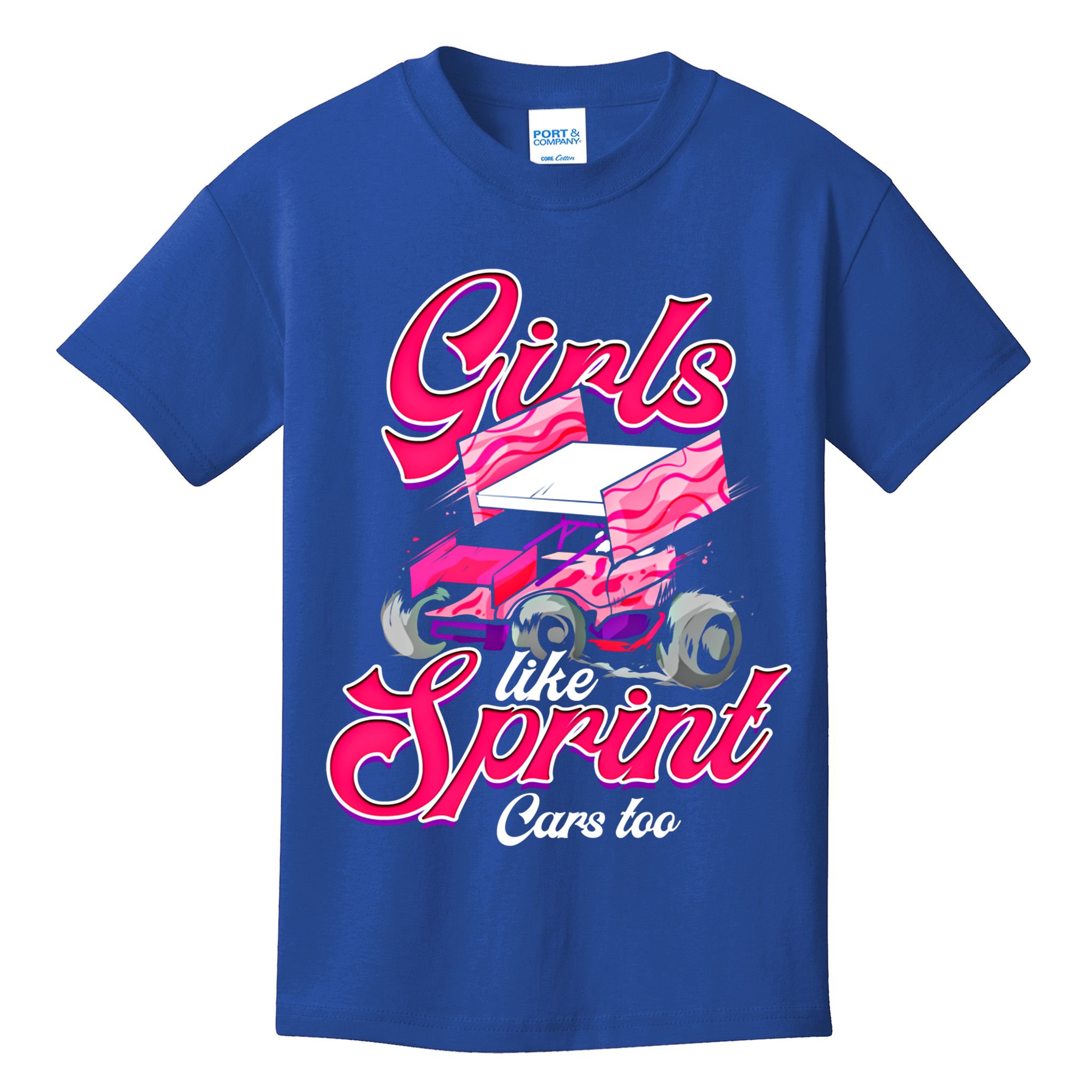 Sprint Car Racing Motorsports Dirt Track Cars Gift Kids T-Shirt