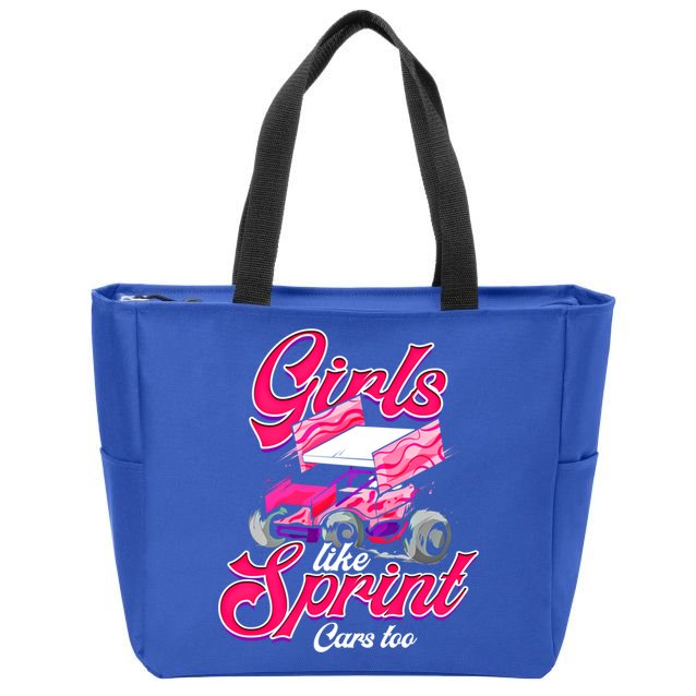 Sprint Car Racing Motorsports Dirt Track Cars Gift Zip Tote Bag