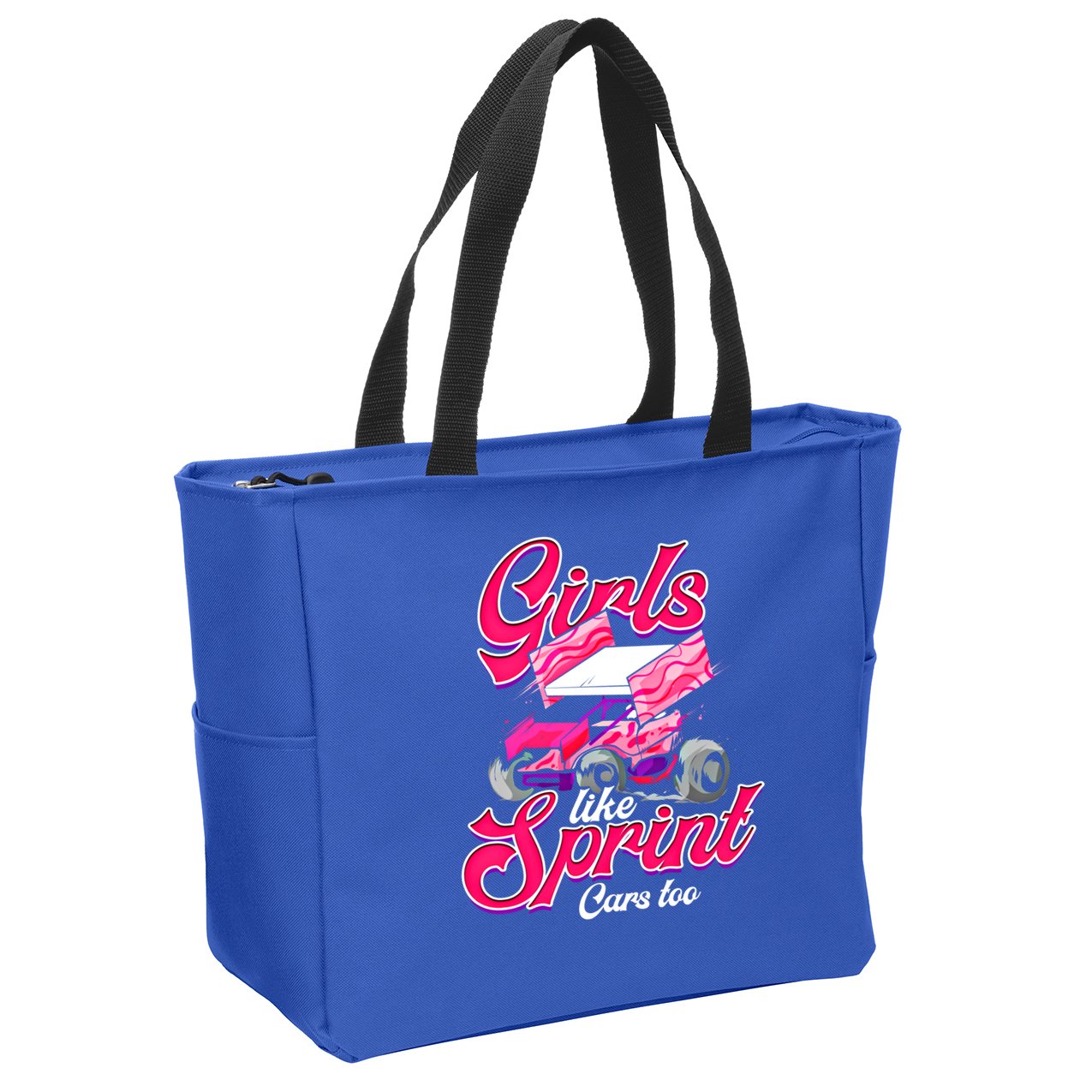 Sprint Car Racing Motorsports Dirt Track Cars Gift Zip Tote Bag