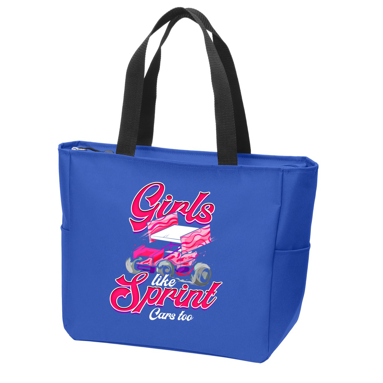 Sprint Car Racing Motorsports Dirt Track Cars Gift Zip Tote Bag
