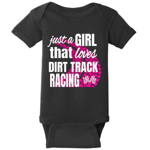 Sprint Car Racing Just A That Loves Dirt Track Racing Meaningful Gift Baby Bodysuit