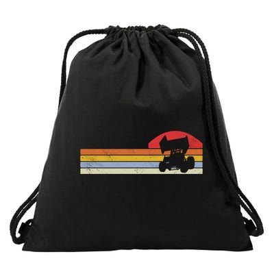 Sprint Car Racing Vintage Gift Drawstring Bag