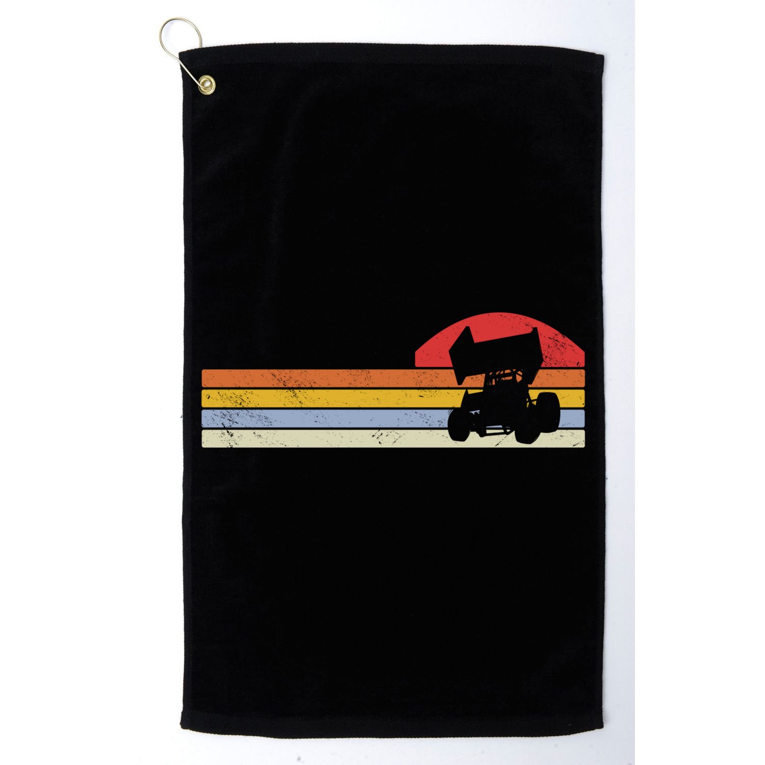 Sprint Car Racing Vintage Gift Golf Towel
