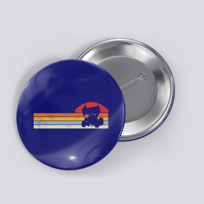 Sprint Car Racing Vintage Gift Button