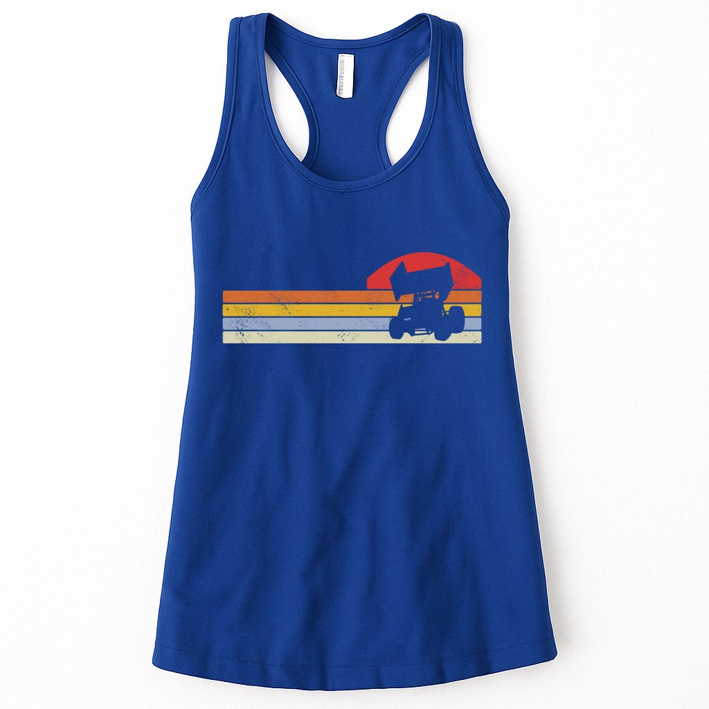 Sprint Car Racing Vintage Gift Womens Tank Top