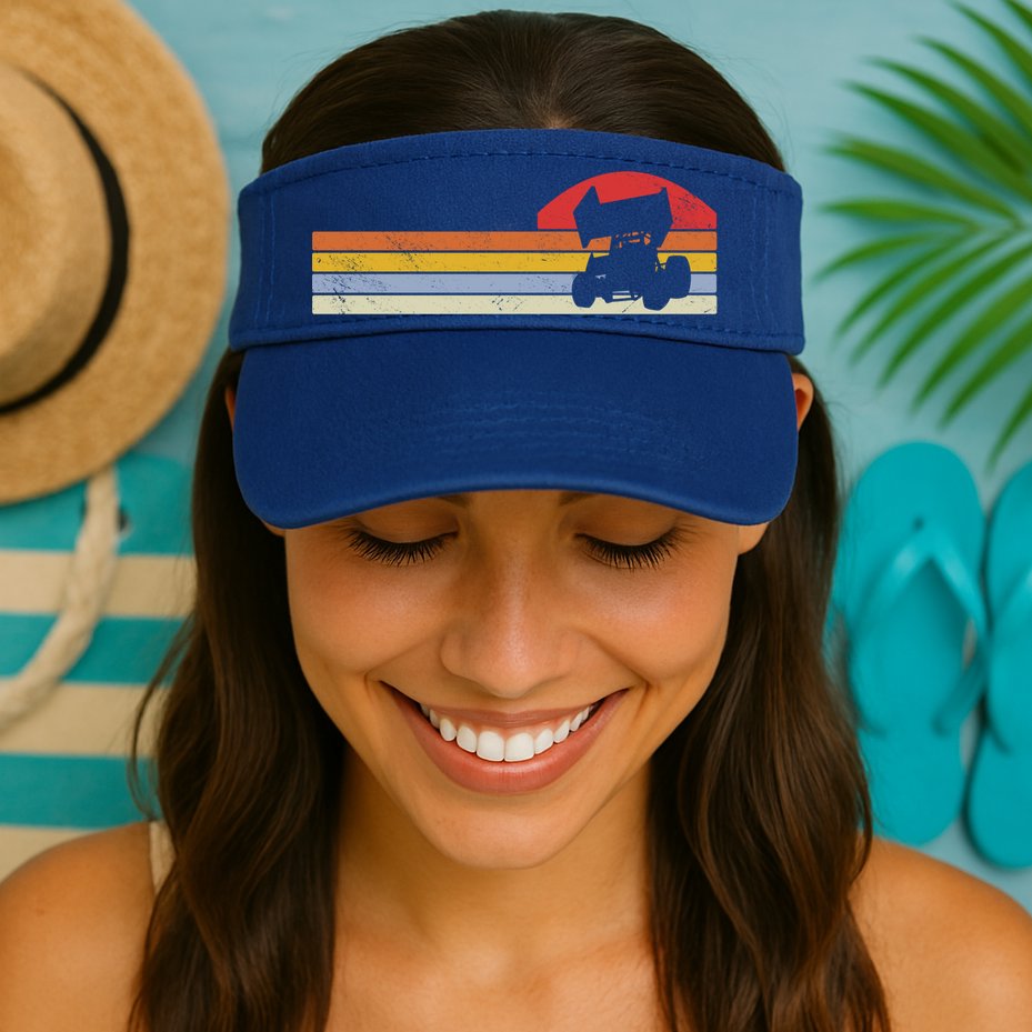 Sprint Car Racing Vintage Gift Visor