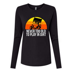 Sprint Car Racing Never Old Play Dirt Track Race Fan Gift Womens Cotton Relaxed Long Sleeve T-Shirt