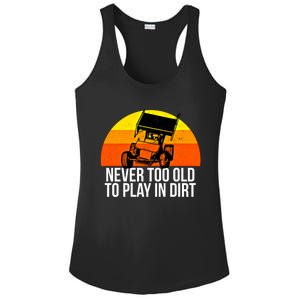 Sprint Car Racing Never Old Play Dirt Track Race Fan Gift Ladies PosiCharge Competitor Racerback Tank