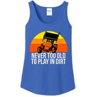 Sprint Car Racing Never Old Play Dirt Track Race Fan Gift Ladies Essential Tank