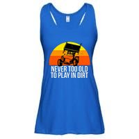 Sprint Car Racing Never Old Play Dirt Track Race Fan Gift Ladies Essential Flowy Tank