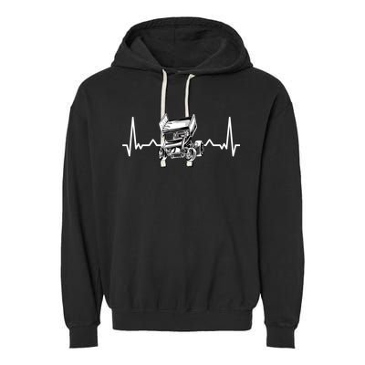 Sprint Car Racing Gift Garment-Dyed Fleece Hoodie