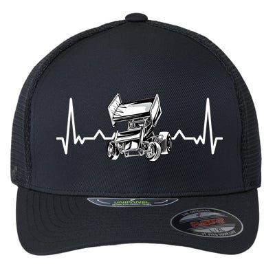Sprint Car Racing Gift Flexfit Unipanel Trucker Cap