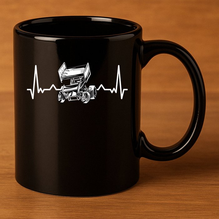 Sprint Car Racing Gift 11oz C Handle Ceramic Mug