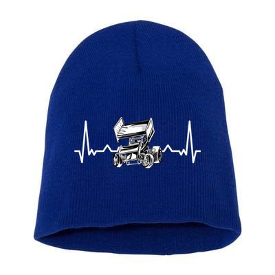 Sprint Car Racing Gift Short Acrylic Beanie