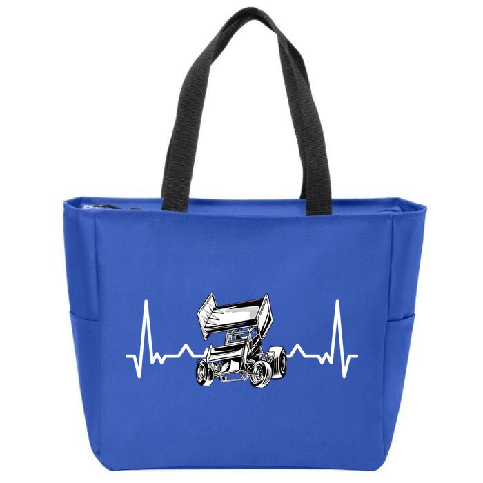 Sprint Car Racing Gift Zip Tote Bag