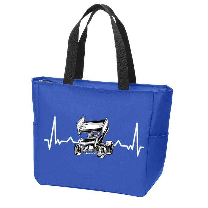 Sprint Car Racing Gift Zip Tote Bag