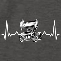 Sprint Car Racing Gift Vector Backpack