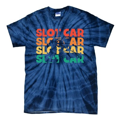 Slot Car Retro Text Rc Car Mini Car Slot Car Slotcar Tie-Dye T-Shirt