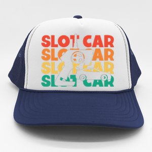 Slot Car Retro Text Rc Car Mini Car Slot Car Slotcar Trucker Hat