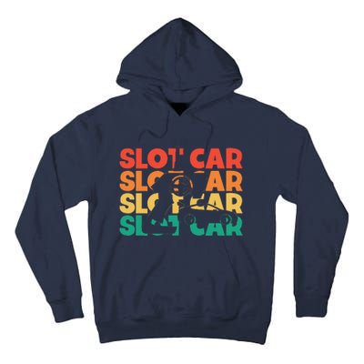 Slot Car Retro Text Rc Car Mini Car Slot Car Slotcar Tall Hoodie