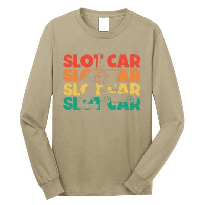 Slot Car Retro Text Rc Car Mini Car Slot Car Slotcar Long Sleeve Shirt