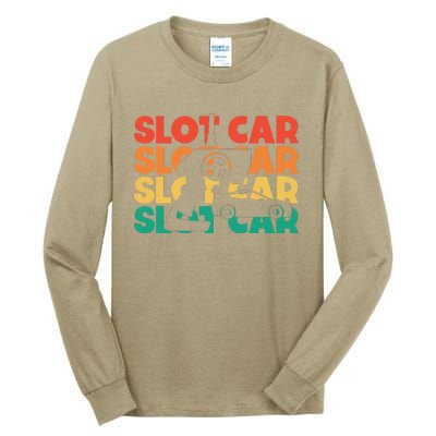 Slot Car Retro Text Rc Car Mini Car Slot Car Slotcar Tall Long Sleeve T-Shirt