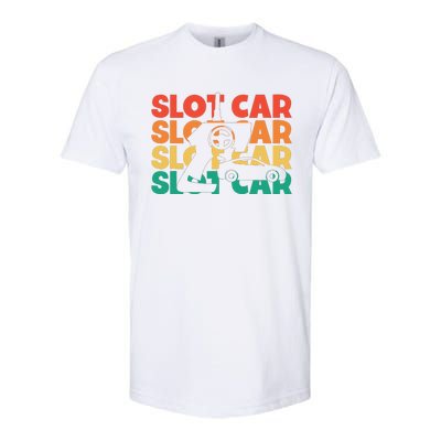 Slot Car Retro Text Rc Car Mini Car Slot Car Slotcar Softstyle CVC T-Shirt