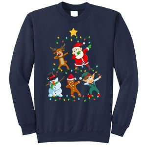 Santa Claus Reindeer Snowman Elf Dabbing Xmas Christmas Sweatshirt