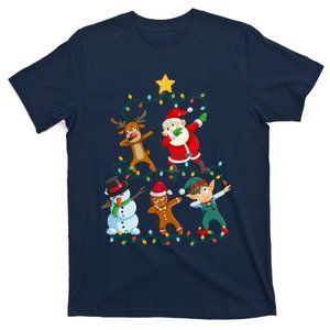 Santa Claus Reindeer Snowman Elf Dabbing Xmas Christmas T-Shirt