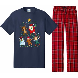 Santa Claus Reindeer Snowman Elf Dabbing Xmas Christmas Pajama Set