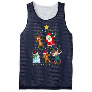 Santa Claus Reindeer Snowman Elf Dabbing Xmas Christmas Mesh Reversible Basketball Jersey Tank