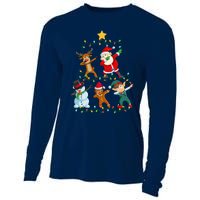 Santa Claus Reindeer Snowman Elf Dabbing Xmas Christmas Cooling Performance Long Sleeve Crew