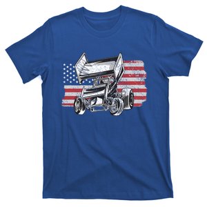 Sprint Car Racing Usa Flag Meaningful Gift T-Shirt