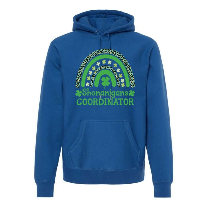 Shenanigans Coordinator Rainbow St Patricks Day Teacher Gift Premium Hoodie