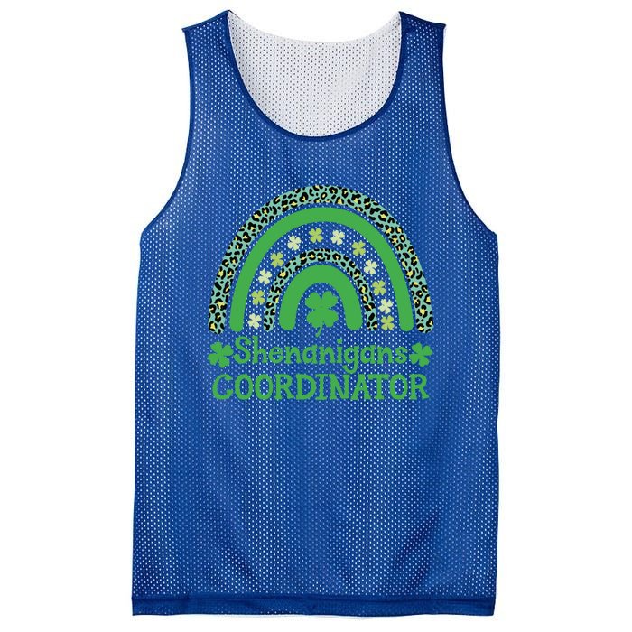 Shenanigans Coordinator Rainbow St Patricks Day Teacher Gift Mesh Reversible Basketball Jersey Tank