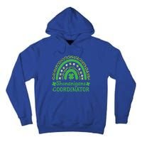 Shenanigans Coordinator Rainbow St Patricks Day Teacher Gift Tall Hoodie