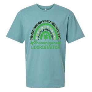 Shenanigans Coordinator Rainbow St Patricks Day Teacher Gift Sueded Cloud Jersey T-Shirt