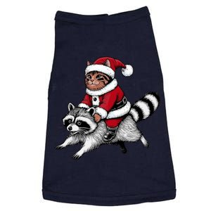 Santa Cat Raccoon Funny Christmas Animal Lover Doggie Tank