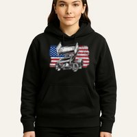Sprint Car Racing Usa Flag Gift Hoodie