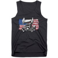 Sprint Car Racing Usa Flag Gift Tank Top