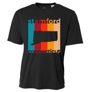 Stamford Connecticut Retro Cutout Ct Souvenir Cooling Performance Crew T-Shirt